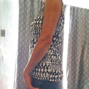 Great Northwest Indigo B&W Blouse